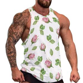AILLOSA Fun-Top Relax Tembel Hayvan Baskılı Yazlık YH-379 Erkek Atlet