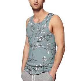 AILLOSA Fun-Top Relax Tembel Hayvan Baskılı Yazlık YH-389 Erkek Atlet