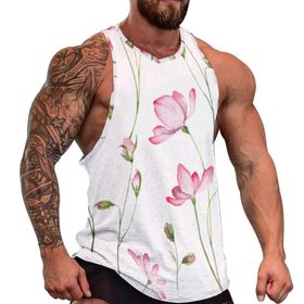 AILLOSA Fun-Top Relax Tembel Hayvan Baskılı Yazlık YH-390 Erkek Atlet