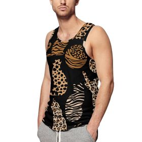 AILLOSA Fun-Top Relax Tembel Hayvan Baskılı Yazlık YH-392 Erkek Atlet