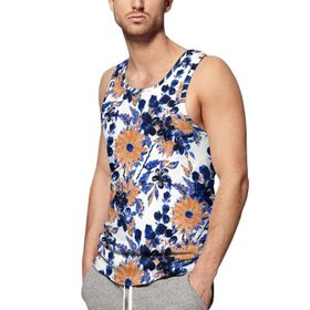 AILLOSA Fun-Top Relax Tembel Hayvan Baskılı Yazlık YH-406 Erkek Atlet