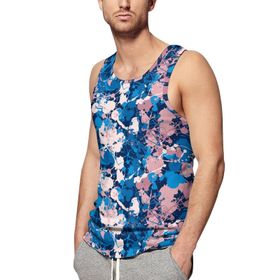 AILLOSA Fun-Top Relax Tembel Hayvan Baskılı Yazlık YH-441 Erkek Atlet