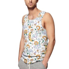 AILLOSA Fun-Top Relax Tembel Hayvan Baskılı Yazlık YH-461 Erkek Atlet