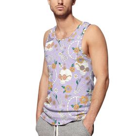 AILLOSA Fun-Top Relax Tembel Hayvan Baskılı Yazlık YH-462 Erkek Atlet