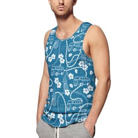 AILLOSA Fun-Top Relax Tembel Hayvan Baskılı Yazlık YH-468 Erkek Atlet