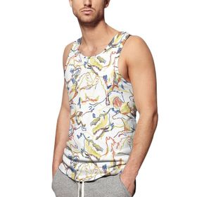 AILLOSA Fun-Top Relax Tembel Hayvan Baskılı Yazlık YH-475 Erkek Atlet