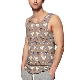 AILLOSA Fun-Top Relax Tembel Hayvan Baskılı Yazlık YH-581 Erkek Atlet