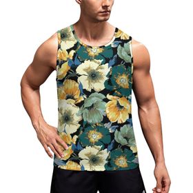 AILLOSA Fun-Top Relax Tembel Hayvan Baskılı Yazlık YH-595 Erkek Atlet