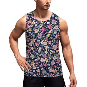AILLOSA Fun-Top Relax Tembel Hayvan Baskılı Yazlık YH-600 Erkek Atlet