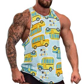 AILLOSA Fun-Top Relax Tembel Hayvan Baskılı Yazlık YH-698 Erkek Atlet