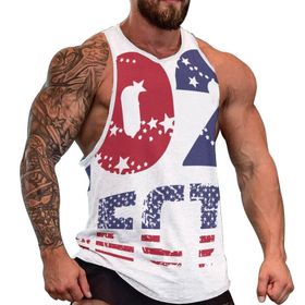 AILLOSA Fun Tops Tank Top Tembel Hayvan Basklı Rahat GF-05 Erkek T-shirt