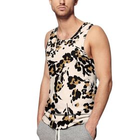AILLOSA Fun Tops Tank Top Tembel Hayvan Basklı Rahat YH-116 Erkek T-shirt