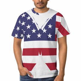 AILLOSA GF-01 3D Baskılı Desenli Kısa Kollu Erkek T-shirt