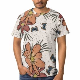 AILLOSA GF-12 3D Baskılı Desenli Kısa Kollu Erkek T-shirt