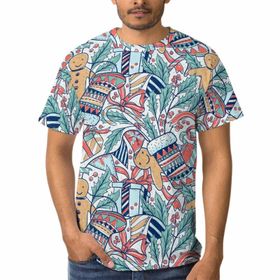 AILLOSA GF-14 3D Baskılı Desenli Kısa Kollu Erkek T-shirt