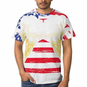 AILLOSA GF-17 3D Baskılı Desenli Kısa Kollu Erkek T-shirt