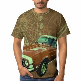 AILLOSA GFY04 3D Baskılı Desenli Kısa Kollu Erkek T-shirt