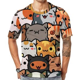 AILLOSA GFY14 Baskılı Desenli Kısa Kollu Unisex T-shirt