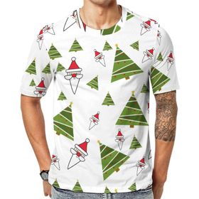 AILLOSA GFY21 3D Baskılı Desenli Kısa Kollu Erkek T-shirt
