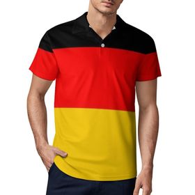 AILLOSA GFY31 3D Baskılı Desen Kısa kollu Polo Yaka Erkek T-shirt