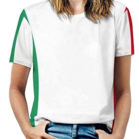 AILLOSA GFY32 Tamamı Baskılı Kısa Kollu Yuvarlak Yaka Kadın T-shirt