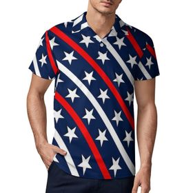 AILLOSA GFY40 3D Baskılı Desen Kısa kollu Polo Yaka Erkek T-shirt