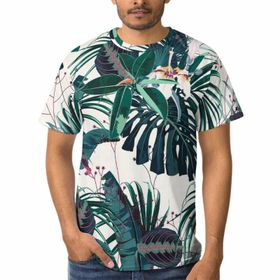 AILLOSA H-90 3D Baskılı Desenli Kısa Kollu Erkek T-shirt