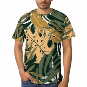 AILLOSA H-91 3D Baskılı Desenli Kısa Kollu Erkek T-shirt