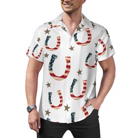 AILLOSA Hawaii Çiçek Baskılı 3D Desen Kısa Kollu YH-193 Erkek Gömlek