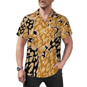 AILLOSA Hawaii Çiçek Baskılı 3D Desen Kısa Kollu YH-399 Erkek Gömlek
