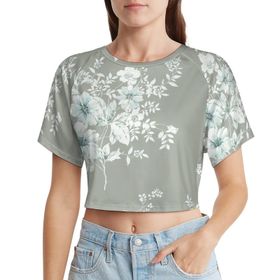 AILLOSA Racerback Bisiklet Yaka Kısa Kol YH-327 Kadın T-shirt