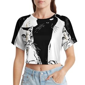 AILLOSA Racerback Tank Top TH-440 Kısa Kollu Yuvarlak Yaka Kadın T-shirt