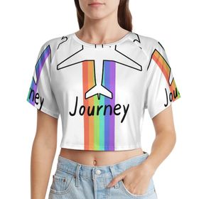 AILLOSA Racerback Tank Top Yuvarlak Yaka Kısa Kol Flag-197 Kadın T-shirt