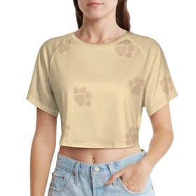 AILLOSA Racerback Tank Top Yuvarlak Yaka Kısa Kol GFY-15 Kadın T-shirt