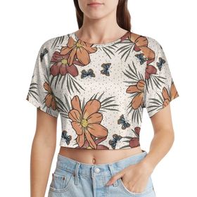 AILLOSA Racerback Tank Top Yuvarlak Yaka Kısa Kol GFY-28 Kadın T-shirt