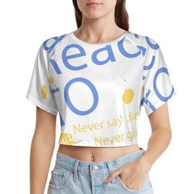 AILLOSA Racerback Tank Top Yuvarlak Yaka Kısa Kol TH-104 Kadın T-shirt