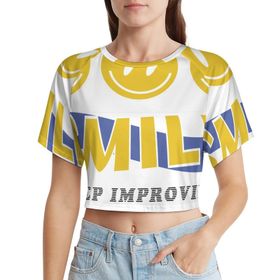 AILLOSA Racerback Tank Top Yuvarlak Yaka Kısa Kol TH-117 Kadın T-shirt