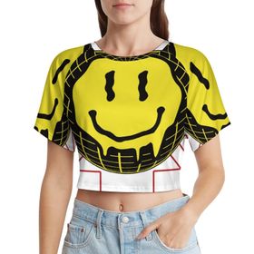 AILLOSA Racerback Tank Top Yuvarlak Yaka Kısa Kol TH-118 Kadın T-shirt