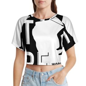 AILLOSA Racerback Tank Top Yuvarlak Yaka Kısa Kol TH-127 Kadın T-shirt