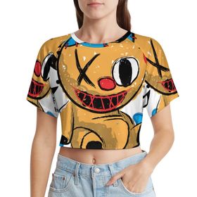 AILLOSA Racerback Tank Top Yuvarlak Yaka Kısa Kol TH-128 Kadın T-shirt