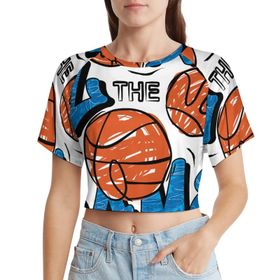 AILLOSA Racerback Tank Top Yuvarlak Yaka Kısa Kol TH-131 Kadın T-shirt