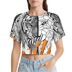 AILLOSA Racerback Tank Top Yuvarlak Yaka Kısa Kol TH-144 Kadın T-shirt