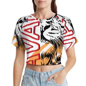 AILLOSA Racerback Tank Top Yuvarlak Yaka Kısa Kol TH-155 Kadın T-shirt