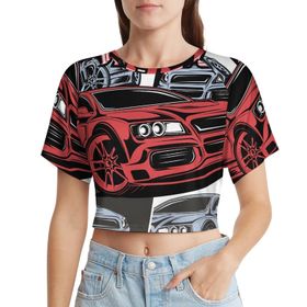 AILLOSA Racerback Tank Top Yuvarlak Yaka Kısa Kol TH-172 Kadın T-shirt
