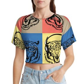 AILLOSA Racerback Tank Top Yuvarlak Yaka Kısa Kol TH-178 Kadın T-shirt