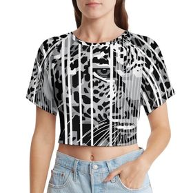 AILLOSA Racerback Tank Top Yuvarlak Yaka Kısa Kol TH-180 Kadın T-shirt