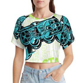 AILLOSA Racerback Tank Top Yuvarlak Yaka Kısa Kol TH-186 Kadın T-shirt