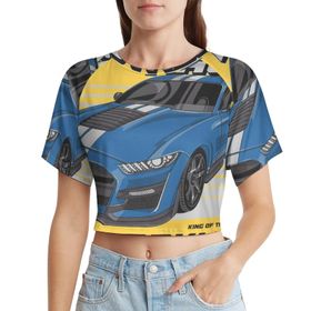 AILLOSA Racerback Tank Top Yuvarlak Yaka Kısa Kol TH-194 Kadın T-shirt