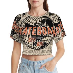 AILLOSA Racerback Tank Top Yuvarlak Yaka Kısa Kol TH-195 Kadın T-shirt