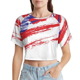 AILLOSA Racerback Tank Top Yuvarlak Yaka Kısa Kol TH-266 Kadın T-shirt